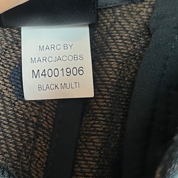 MARC By MARC JACOBS Black Animal Print Tuxedo Stripe Trouser Pants 6 SMALL EUC - Picture 11 of 11